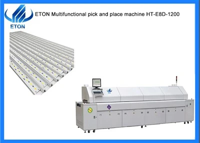 Máquina del horno del reflujo de SMT de las zonas del poder 90KW 10