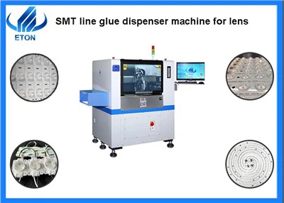 Máquina dispensadora de pegamento para línea SMT de lentes