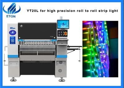 Máquina SMT de precisión para el conjunto de tira LED suave|0201 componente capaz